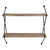 Two Tier Metal And Wood Wall Shelf (389337)