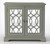 Ellena Gray Mirrored 2 Door Accent Cabinet (389817)