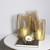 Set Of 2 Gold Metal Candle Holders (389870)