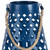 Blue Metal Hexagon Design Lantern (389874)