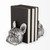Antiqued Silver Pug Shaped Bookends (392137)