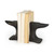 Distressed Black Anvil Bookends (392142)