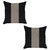 Set Of 2 Black And Tan Houndstooth Pillow Covers (392747)