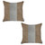 Set Of 2 Brown And White Center Pillow Covers (392756)