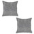 Set Of 2 Light Gray Textured Pillow Covers (392768)