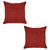 Set Of 2 Red Textured Pillow Covers (392769)
