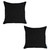 Set Of 2 Black Textured Pillow Covers (392770)