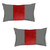 Set Of 2 Red Houndstooth Lumbar Pillow Covers (392785)