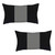 Set Of 2 Black Mid Houndstooth Lumbar Pillow Covers (392789)