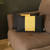 Set Of 2 Black And Yellow Lumbar Pillow Covers (392793)