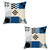 Set Of 2 Blue And Ivory Printed Pillow Covers (392811)