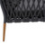 Ipanema Outdoor Teak Wood And Rope Sofa With Dark Grey Olefin (LCIPSODGR)