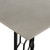 Solange Concrete And Black Metal Rectangular Dining Table (LCSODICCGR)