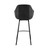 Brigden Black Faux Leather And Black Metal Swivel 26" Counter Stool (LCBRBABLBL26)