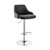 Asher Adjustable Black Faux Leather And Chrome Finish Bar Stool (LCARBAWABL)