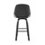 Arabela 26" Gray Faux Leather And Black Wood Swivel Bar Stool (LCAABABLGR26)