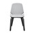 Brinley Gray Faux Leather And Black Wood Dining Room Accent Chair (LCBNSIBLGR)