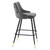 Adorn Performance Velvet Bar Stool EEI-3909-GRY