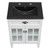 Isle 24" Bathroom Vanity Cabinet EEI-5476-WHI-BLK