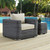 Summon Outdoor Patio Fabric Sunbrella Armchair EEI-1864-GRY-BEI