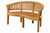 Curve 3 Seater Bench Extra Thick Wood (BH-005CT)