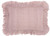 Dainty Ruffle Edged Pink Lumbar Pillow (386188)