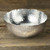 Silver Steel Modern Hammered Cut Bowl (388582)