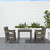 Distressed Grey Dining Table With Straight Legs (390034)