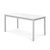 White Dining Table With Straight Legs (390035)