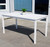 White Dining Table With Straight Legs (390035)