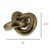 Gold Metal Knot Sculpture (390126)