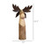 Jumbo Wood And Metal Moose Sculpture (390156)