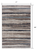 2' X 15' Blue And Beige Distressed Stripes Runner Rug (390273)