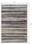 2' X 5' Blue And Beige Distressed Stripes Area Rug (390278)