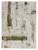 3' X 5' Green And Ivory Distressed Area Rug (390496)