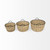 Set Of Three Metal And Wicker Storage Baskets (392161)