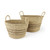 Set Of Two Detailed Wicker Storage Baskets (392170)