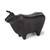 Black Cast Aluminum Bull Decor Piece (392452)