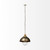 Rustic Gold Ton Metal Dome Hanging Light (392836)