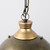Distressed Bronze Metal Dome Hanging Light (392842)