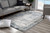 8' X 11' Ivory And Blue Abstract Distressed Area Rug (393214)