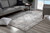 5' X 8' Gray And Ivory Abstract Distressed Area Rug (393224)