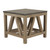 Modern Blue Stone And Pine End Table (393257)