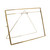 Xl Gold Metal Horizontal Glass Frame (394425)