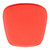 Red Faux Leather Cushion Chair Pad (394619)