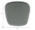 Gray Faux Leather Cushion Chair Pad (394621)