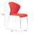 Oulu Dining Chair (Set Of 4) Tangerine (394623)