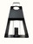 Modern Black And Glass Candle Holder (394766)
