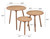 Paul Accent Tables (Set Of 3) Natural (394783)