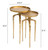 Set Of Two Antique Gold Accent Tables (394785)